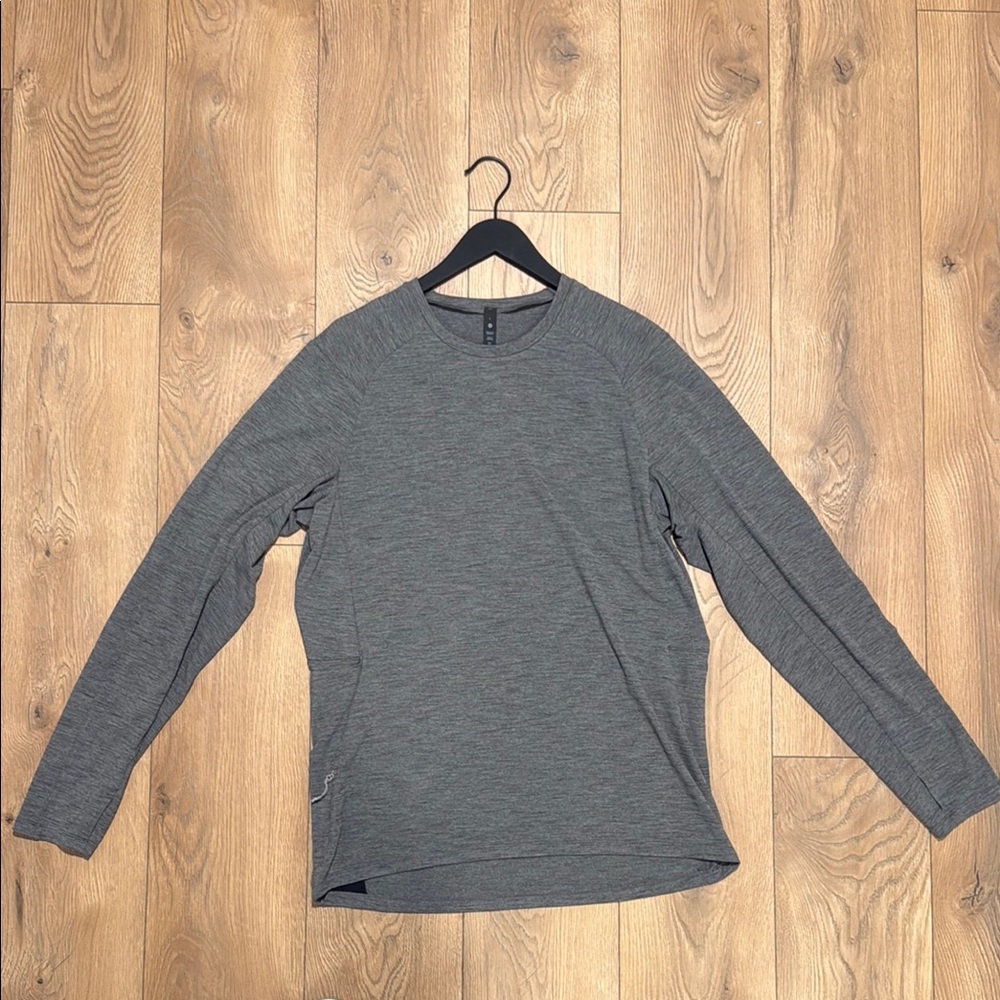 Lululemon Surge Warm Long Sleeve - Tri Colour Rulu Gull Grey Vapor